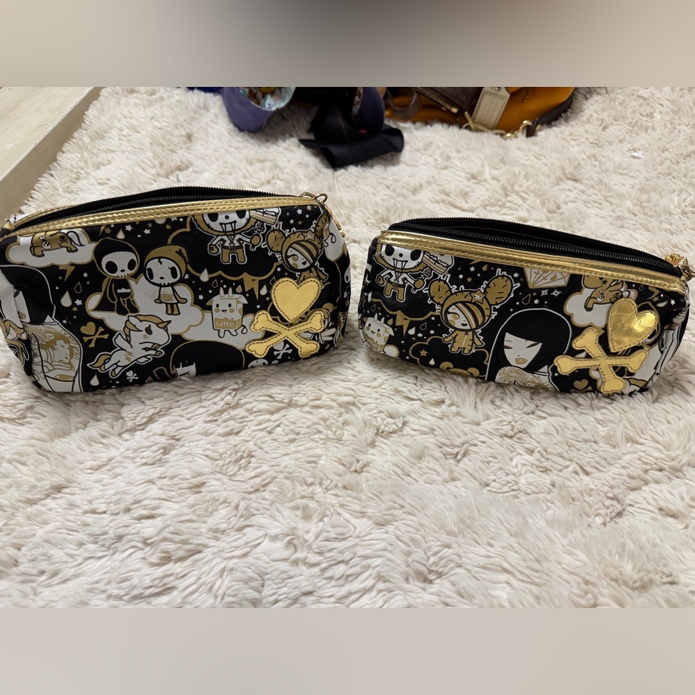 Tokidoki 24k makeup pouches
